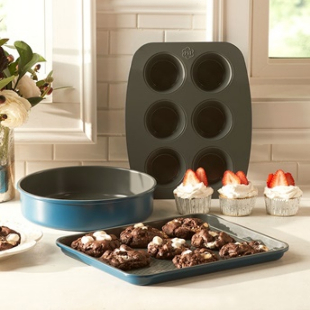 Princess House Blue Nonstick Bakeware Set